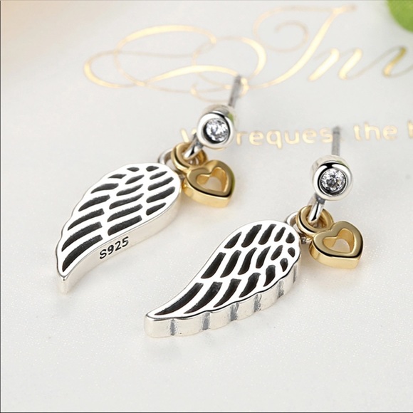 Jewelry - Sterling Silver 925 Wings Earrings